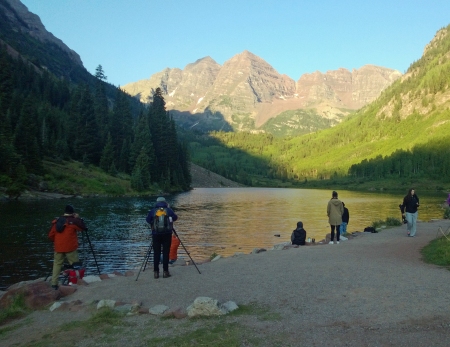 Photographers Flock to the Maroon Bells