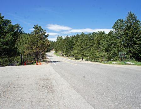 The Trail is on the South of Flagstaff road at realization Point